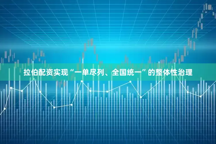 拉伯配资实现“一单尽列、全国统一”的整体性治理