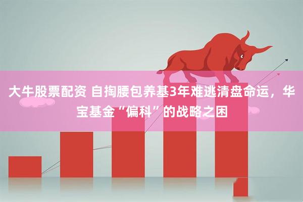 大牛股票配资 自掏腰包养基3年难逃清盘命运，华宝基金“偏科”的战略之困